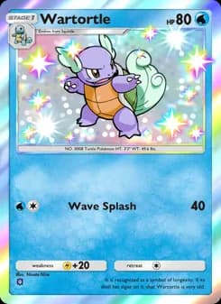 Wartortle card in English