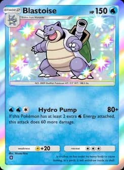 Blastoise card in English
