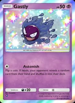 Gastly card in English