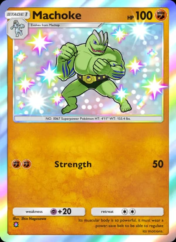 Machoke card in English
