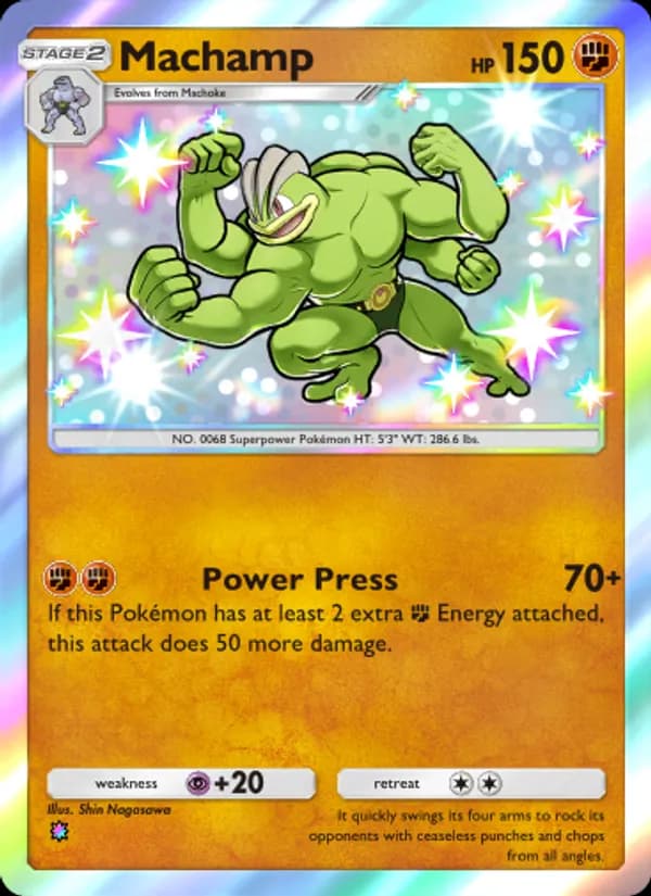 Machamp card in English