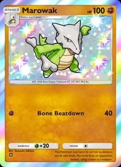 Marowak card in English