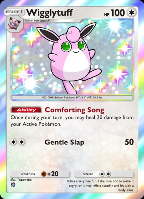 Wigglytuff card in English