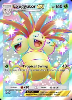 Exeggutor ex card in English