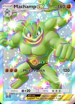Machamp ex card in English