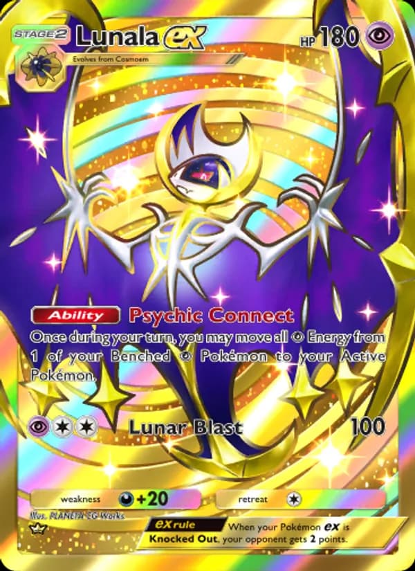 Lunala ex card in English