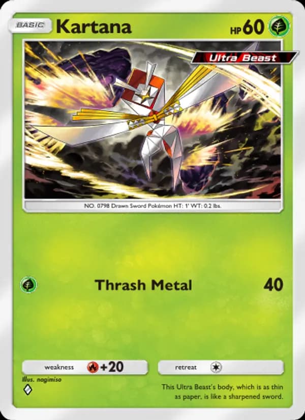 Kartana card in English