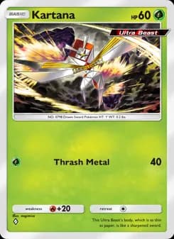 Kartana card in English