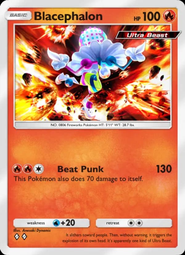 Blacephalon card in English