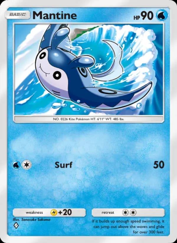Mantine card in English