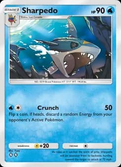 Sharpedo card in English