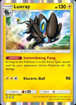 Luxray card in English