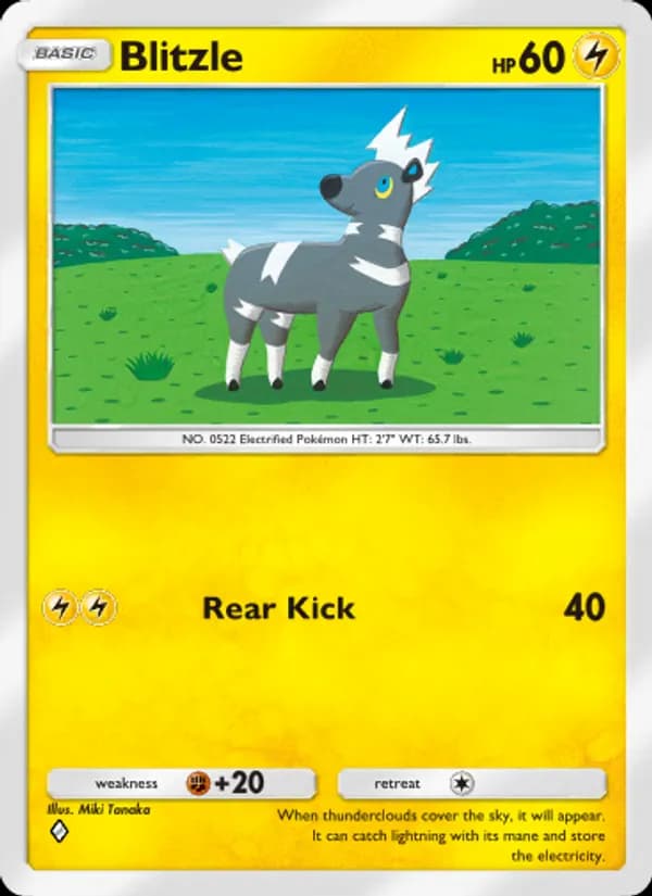 Blitzle card in English