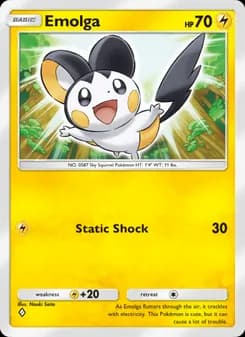 Emolga card in English