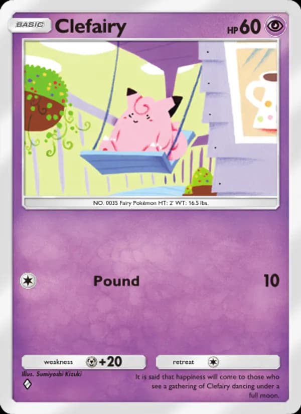 Clefairy card in English