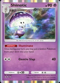 Shiinotic card in English