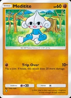 Meditite card in English