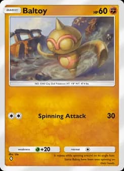Baltoy card in English