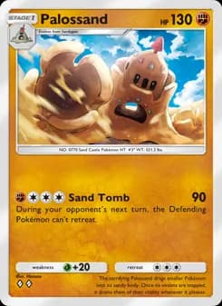 Palossand card in English