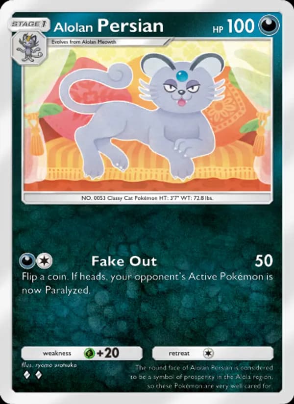 Alolan Persian card in English