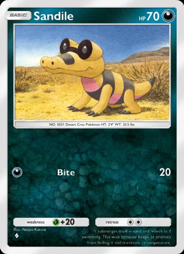 Sandile card in English