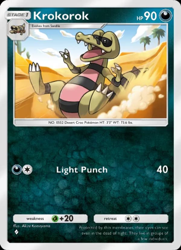 Krokorok card in English