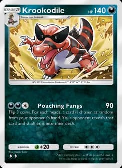 Krookodile card in English