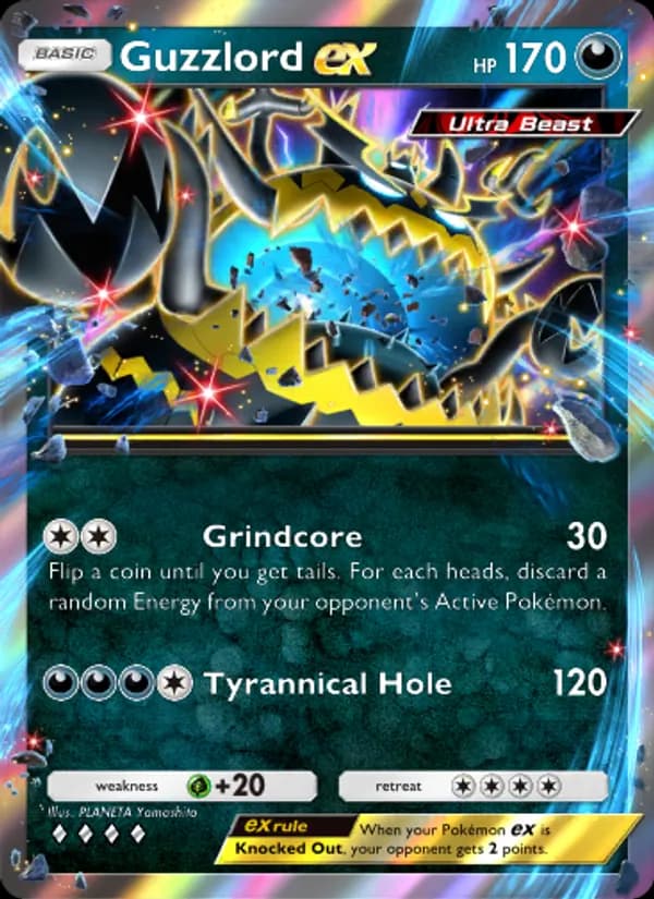 Guzzlord ex card in English