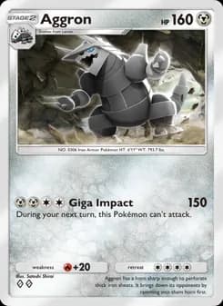 Aggron card in English