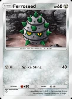 Ferroseed card in English