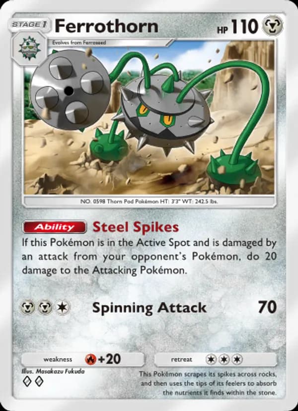 Ferrothorn card in English