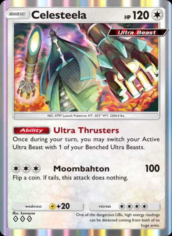 Celesteela card in English