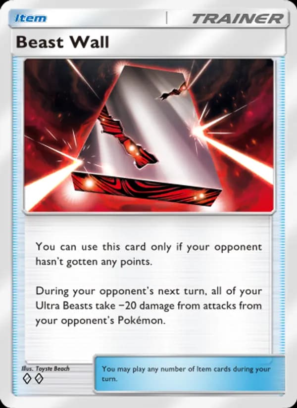 Beast Wall card in English