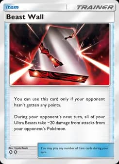 Beast Wall card in English