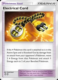 Electrical Cord card in English