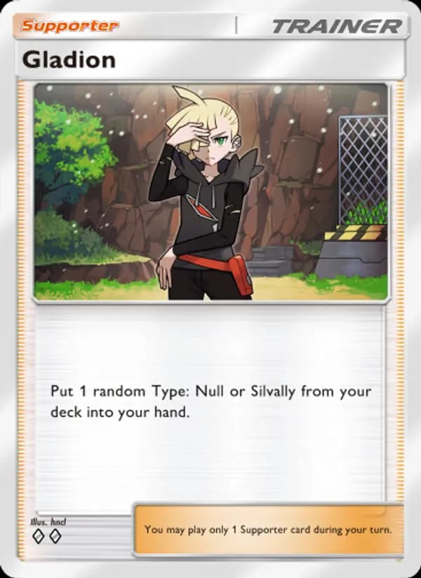 Gladion card in English