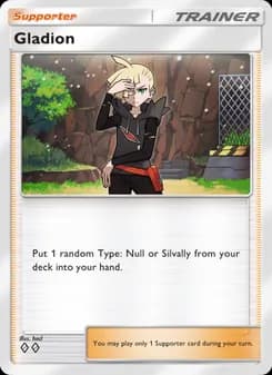 Gladion card in English