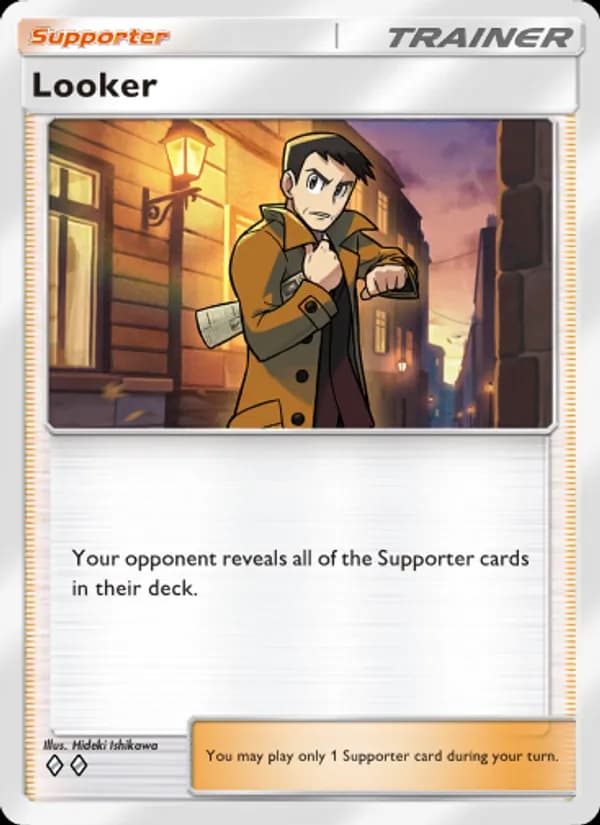 Looker card in English