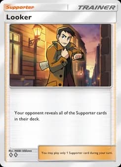 Looker card in English
