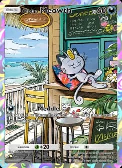 Alolan Meowth card in English
