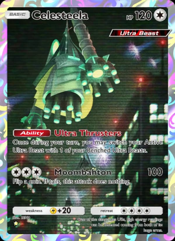 Celesteela card in English