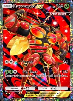 Buzzwole ex card in English