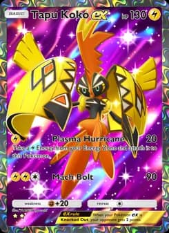 Tapu Koko ex card in English