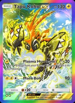 Tapu Koko ex card in English