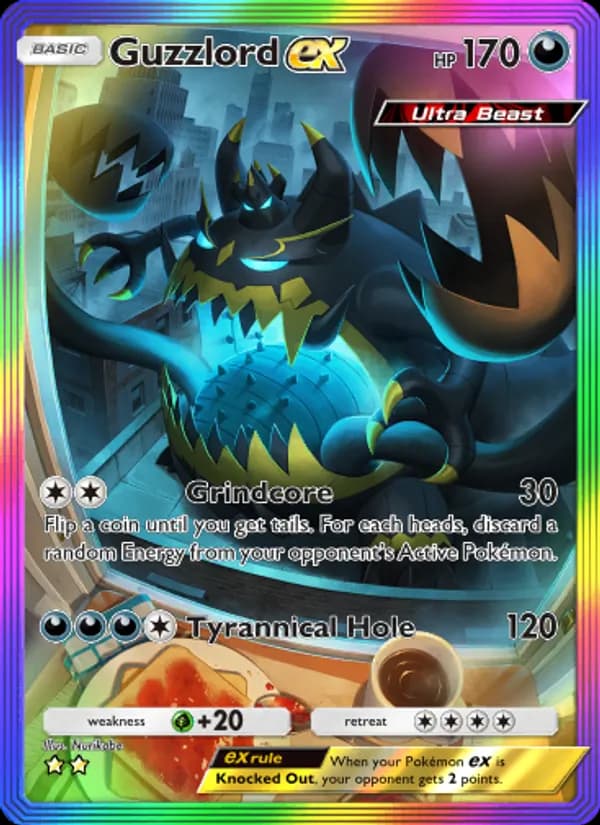 Guzzlord ex card in English