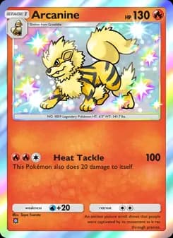 Arcanine card in English
