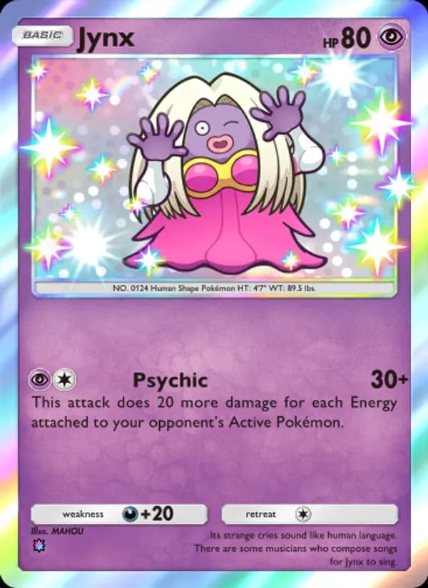 Jynx card in English