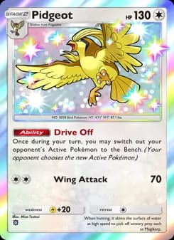 Pidgeot card in English