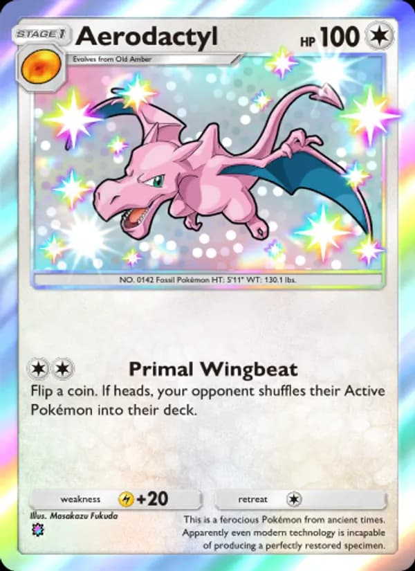 Aerodactyl card in English