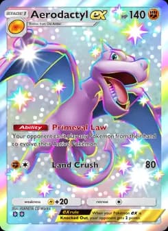 Aerodactyl ex card in English